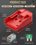 Vibit 2 Pack Power Wheel Adapter for Milwaukee M18 Battery with Switch, DC Power Adapter, 18 V Battery Adapter for RC Car Truck DIY & Robotics, Ba...