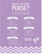 Andaz Press Lavender Chevron Girl Baby Shower Collection, Games, Activities, Decorations, What's in Your Purse? Game Cards, 20-pack...