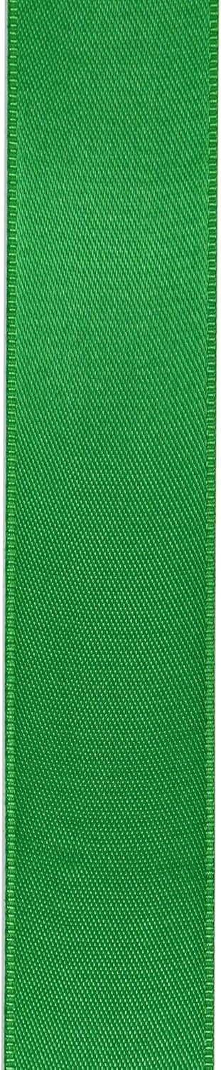 LIUYAXI Green Double Faced Satin Ribbon, 1/4" X Continuous 50 Yards, Thin Ribbons Perfect for Gift Wrapping Wedding Invitation Card Hair Bows Tag ...