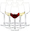 Long Stem Wine Glasses Set of 8, 12oz Clear Red/White for Party, Wedding and Home......