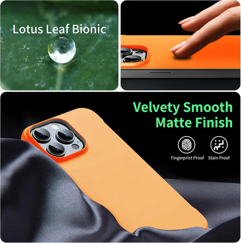 Magnetic Slim Case Fit for iPhone 15 Pro Max Phone Case 6.7"(2023) Ultra-Thin Lightweight Durable Frameless Matte Hard MagSafe Cover Case with Pul...
