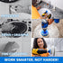 7 Pack Multi-Purpose Drill Brush Kit for Cleaning Bathrooms, Showers, Tubs, Tile, Floors, Sinks, Toilets, Grout and Grime Removal, Reversible Blue...