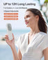 F-color Mini Handheld Fan Portable Personal Fan Rechargeable Fan Small Pocket Fan Cooling Fan Folding Power Bank Neck Travel Beach Summer Office O...
