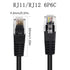 QIANRENON RJ11/RJ12 6P6C Panel Mount Waterproof Connector CAT3 RJ12 Male to Female Outdoor Telephone Line Socket,IP67 Waterproof,for Telephone Com...