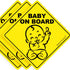 2023 Design- Baby on Board Sticker Sign (3 Pack), Baby Board, Baby car Sticker, Baby car Decal, US Department of Transportation Recommend Color & ...