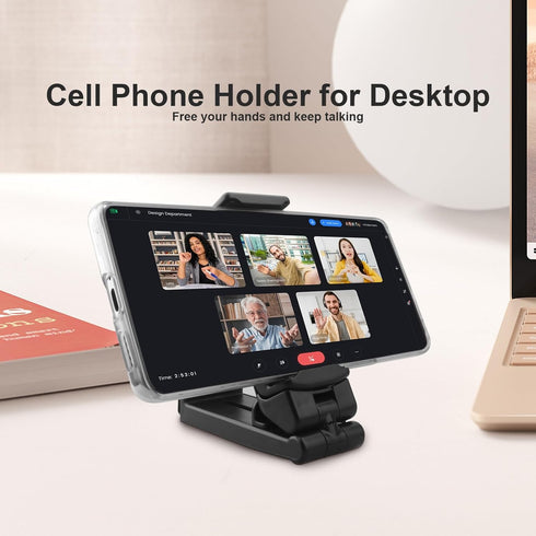 Airplane Phone Holder Hands Free Compact Travel Phone Mount with 360 Degree Rotation Universal Travel Essentials Ideal for Airplane, Table, Tray...