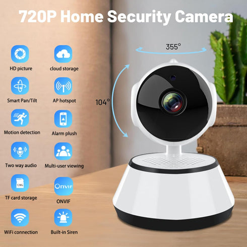 Indoor Surveillance Camera, 24/7 Alert V380 PRO Camera for Baby, Night, Secure Local & Cloud Storage, 2 Way Talk, APP, 5X Digital Zoom...