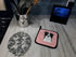 Caroline's Treasures BB1241PTHD Checkerboard Pink Border Collie Pair of Pot Holders Kitchen Heat Resistant Pot Holders Sets Oven Hot Pads for Cook...