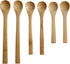 Small Bamboo Spoons Set, Six Multi-size Soup Spoons, Mini Tasting Teaspoons for Coffee, Tea, Jam, Herbs, Salts and Desserts...