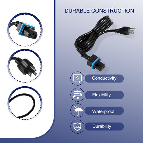 58984402LF Power Cord Replacement for Maytronics Dolphin Pool Cleaners Power Supply Devices - 10 Amps 125 Volts...