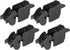 ACROPIX Universal Front Wiper Blade Arm Adapter Clip Type D - Pack of 4 Black...