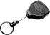 KEY-BAK SUPER48 Locking Retractable Keychain, Durable Polycarbonate Case, Leather Belt Loop, and Oversized Split Ring, Black...