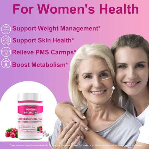 Vaginal Probiotics for Women, 120 Billion CFU Per Serving for Digestive, Vaginal, Immune and Urinary Tract Health, 15 Strains-60 ct, Gifts for Wom...