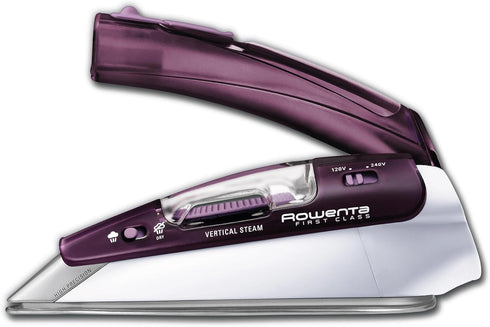 Rowenta Travel Iron, Pro Compact Stainless Steel Soleplate Hand Held Steamer Iron for Clothes, 200 Microsteam Holes, 1000 Watts Ironing, Fabric St...