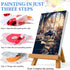 PRASIO Paint by Numbers Kit for Adults Beginner, Flower Landscape Adult Paint by Number Kits, DIY Acrylic Paint by Numbers Kit for Adults Canvas f...