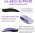 High Arch Support Insoles, 3/4 Length Orthotic Inserts for Plantar Fasciitis, Flat Feet, Over-Pronation, Relief Heel Spur Pain...