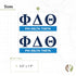 Desert Cactus Phi Delta Theta Sticker 2-Pack Decal Greek for Window Laptop Computer Car (Color/Letter Name Sticker)...