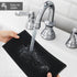 Bar Mat 6 x 12 Small Black, Coffee Mat for Home Bar, Bar Service Spill Mat for Cocktail Bartender Kitchen Countertop, PVC Counter Top Cup Mats Gla...