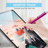 HESSION 10 Pack Stylus Pen for all capacitive Touch Screens Suitable for iPhone Ipad Samsung Galaxy Tablets Black...