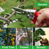 8" Pruning Shears, Professional Bypass Garden Shear Hand Pruners Gardening Shears Clippers for Plants, Flower Cutter Florist Scissors Trimming Sci...