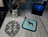 Caroline's Treasures BB3757PTHD Airedale Terrier Checkerboard Blue Pair of Pot Holders Kitchen Heat Resistant Pot Holders Sets Oven Hot Pads for C...