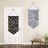 Kunyeah Wall Hanging Brooch Organizer Storage Case Colorful Canvas Pin Board Stand Enamel Pin Badge Hanging Holder Display Banner Earrings Collect...