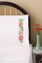Design Works Crafts Rosey Posey Stamped for Embroidery Pillowcases, White, Queen......