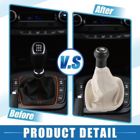 5 Speed Manual Transmission Shift Knob Gear Shifter for Volkswagen Passat B5 Ab 1996-2000 Plastic Black Beige...