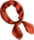 Wander Agio Hair Tie Silk Like Neck Scarf Womens Printing Small Scarves Square Headscarf Silky Hair Band Pure Color...