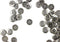 Bezelry 100 Pieces Mini Gray Silver Four Holes Metal Buttons. 8mm (5/16 inch)...