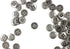 Bezelry 100 Pieces Mini Gray Silver Four Holes Metal Buttons. 8mm (5/16 inch)...