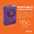 O2COOL Battery Powered Deluxe Necklace Fan For Personal Cooling With Adjustable Lanyard (Purple)...