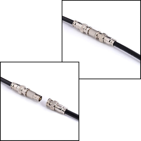 THE CIMPLE CO BNC Compression Connector for RG6 Coaxial Cable - Pack of 10 - Solid Construction with High Grade Metals - Male BNC Connectors for C...