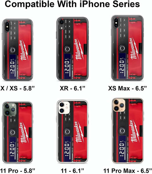 Phone Case Milwaukee Compatible with iPhone 12/12 pro Pure Clear Phone Case Waterproof Scratch Accessories......