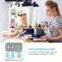 Kitchen Timer Digital for Teachers Kids Cooking with Magnetic + ON/Off Switch + Count Up Countdown, Stopwatch Timer Stand/Hook, Cooking Timer with...