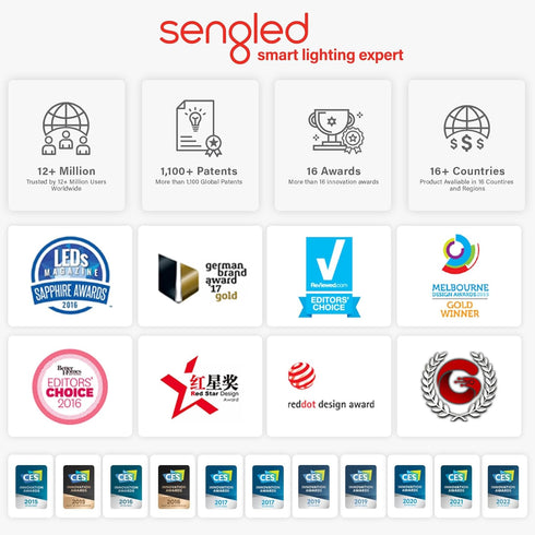 Sengled Smart Light Bulbs, Color Changing Alexa/Bluetooth Mesh, Dimmable LED Bulb A19 E26 Multicolor, High CRI, High Brightness, 8.7W 800LM, 1Pack...