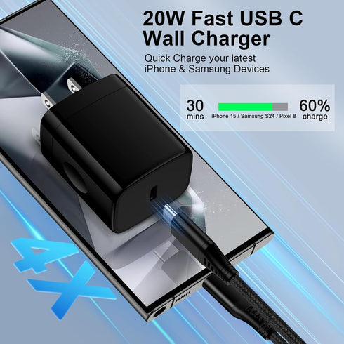 Samsung S24 Ultra MagSafe Charger Fast 20W USB C Charger for Samsung Galaxy S24 S23 FE S22 S21 S20,15W Wireless Charger Magnetic Charging Pad for ...