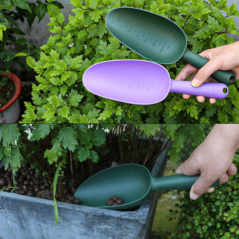 3Pcs Home Garden Shovel Plastic Gardening Shovel Hand Trowel Transplanting Succulent Cultivation Digging Scoops Loosening Soil Planting Shovels wi...
