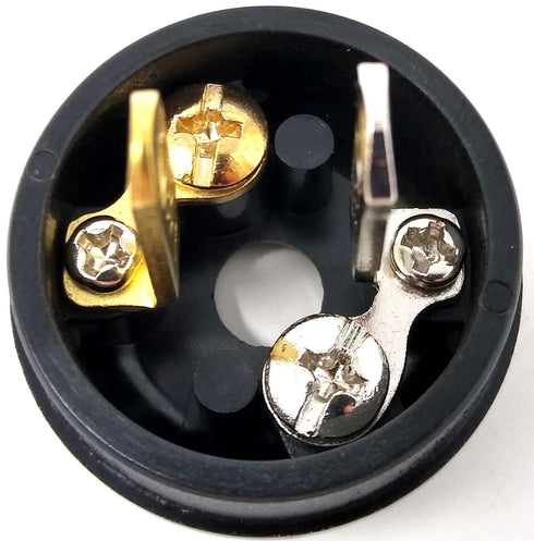 Black Mid-Century Embossed Lamp Plug, Antique Bakelite Electrical Plug...