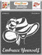 CrafTreat Reusable Women Face Stencil for Painting on Wood, Canvas, Paper, Fabric, Floor, Wall and Tile - Embrace Yourself - 6x6 Inches - DIY Art ...