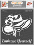 CrafTreat Reusable Women Face Stencil for Painting on Wood, Canvas, Paper, Fabric, Floor, Wall and Tile - Embrace Yourself - 6x6 Inches - DIY Art ...