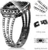 Surace Compatible with Apple Watch Bands 45mm for Women Series 9 8 7, Bling Diamond Rhinestone Link Bracelet with 2 in 1 Waterproof Bling Case Lac...