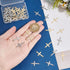 UNICRAFTALE about 60Pcs 2 Colors Stainless Steel Cross Connector Charms Links Easter Theme Crucifix Cross Charms Double Hole Sideways Cross Links ...