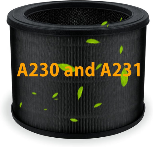 BBT BAMBOOST A230 Filter Replacement Size O Compatible with Winix A230 and A231 Air Purifier, 3-IN-1 True HEPA and High-Efficiency Activated Carbo...