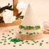 200Pcs Green Glass Seed Beads Tila Beads 2 Hole Flat Square Shaped Beads Loose Spacer Beads Waist Beads Kit for Crafts DIY Beading Summer Boho Jew...