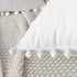 CAWANFLY Set of 2 Decorative Throw Pillow Covers with Cute Pom Pom, Square Soft Cushion Case Home Decor for Couch Sofa Bed 18x18Inch/45x45 cm (Whi...