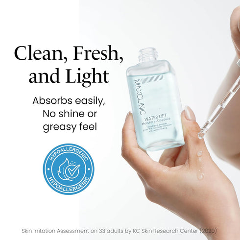 Water Lift Moisture Ampoule for Dry Skin | Deeply Hydrating Serum for Face | Fortifying Facial Serum & Ampoule Korean Skin Care | Highly Moisturiz...