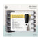 U Brands Low Odor Dry Erase Markers with Erasers, Chisel Tip, Black, 5 Count...