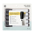 U Brands Low Odor Dry Erase Markers with Erasers, Chisel Tip, Black, 5 Count...