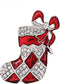 Christmas Brooch Pins Set X-Mas Crystal Tree Boot Brooches Holiday Gift Party Ornaments (B Boots)...